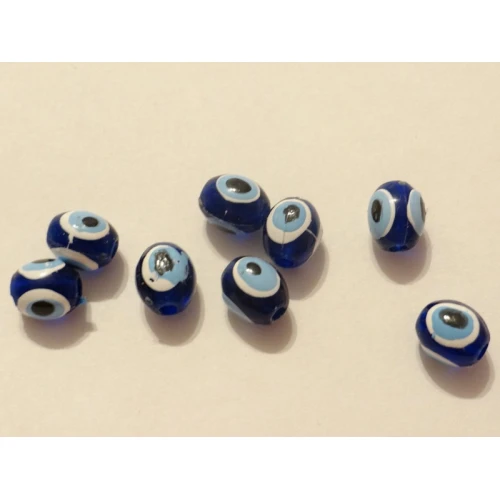 Синьо око пластмасови мъниста - синьо око