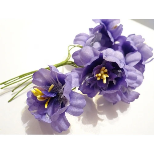 Цветя от текстил на букет текстилни цветя