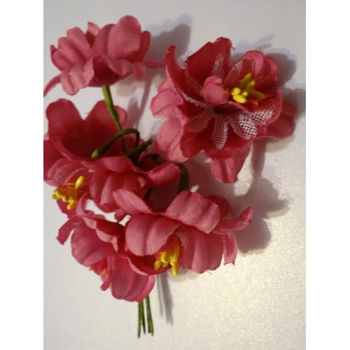 Цветя от текстил на букет текстилни цветя