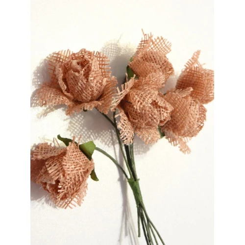 Цветя от текстил на букет текстилни рози