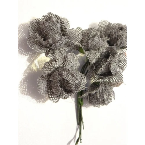 Цветя от текстил на букет текстилни рози