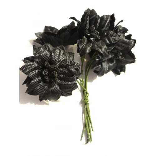 Цветя от текстил на букет текстилни цветя