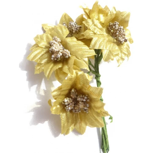 Цветя от текстил на букет текстилни цветя