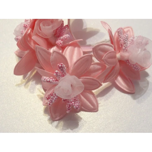 Цветя от текстил на букет текстилни цветя