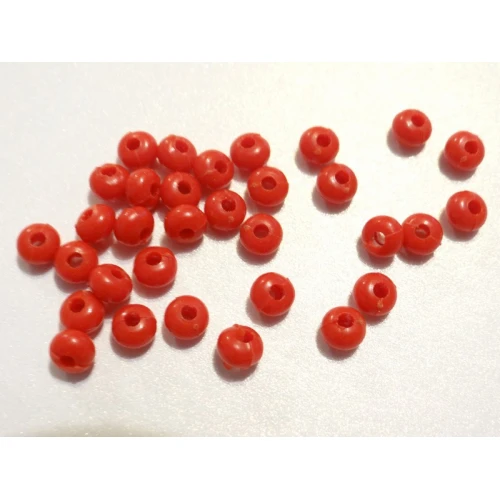 Едноцветни пластмасови мъниста