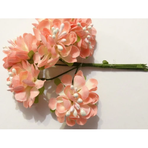 Цветя от текстил на букет текстилни цветя