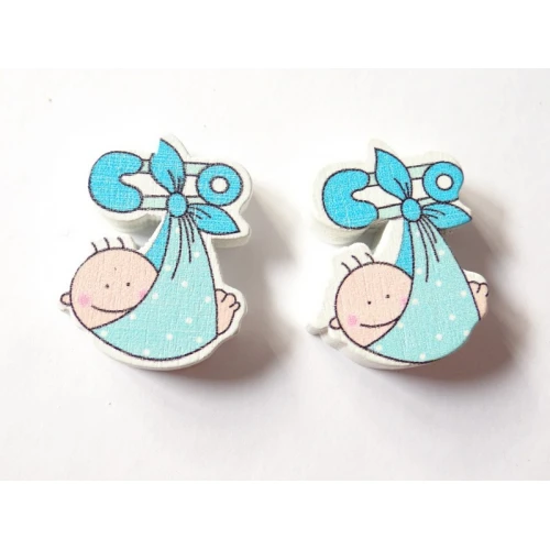 Цветни фигурки дървени мъниста