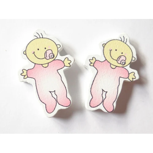 Цветни фигурки дървени мъниста