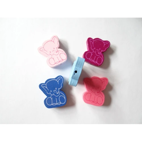 Дървени дървени слончета