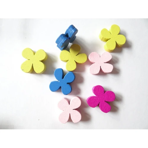 Фигурки дървени цветя