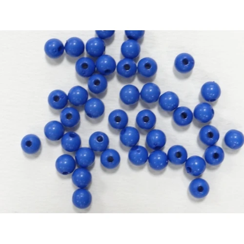 Едноцветни пластмасови мъниста