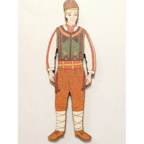 Цветни фигурки мъж в носия