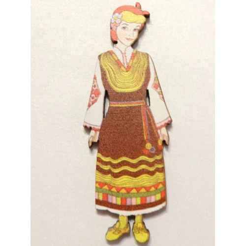 Цветни фигурки жена в носия