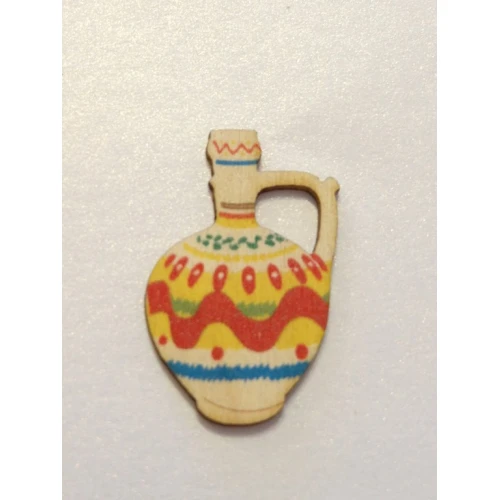 Цветни фигурки дървени стомни