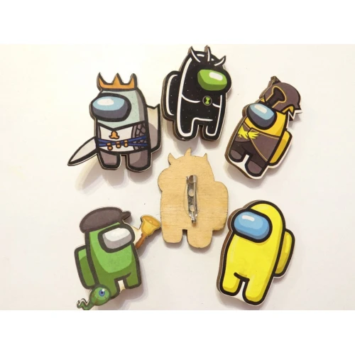 Цветни фигурки дървени фигурки