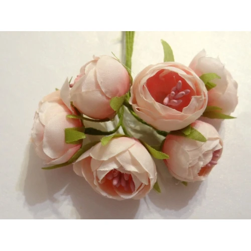 Цветя от текстил на букет текстилен божур