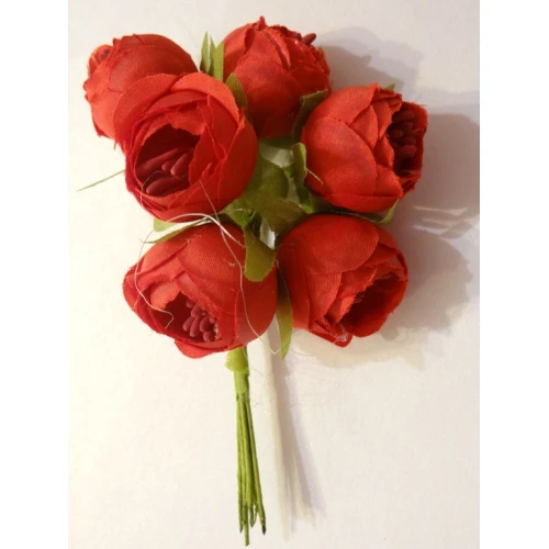 Цветя от текстил на букет текстилен божур