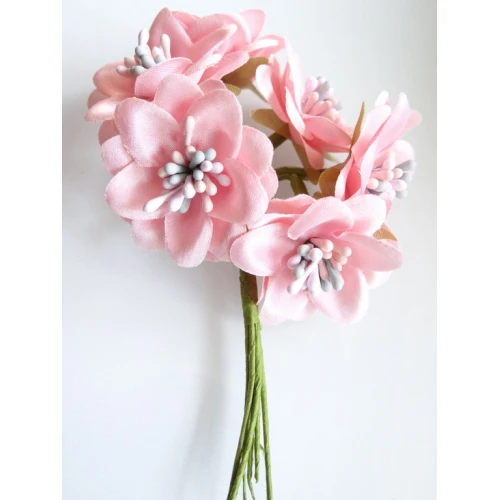 Цветя от текстил на букет текстилни цветя