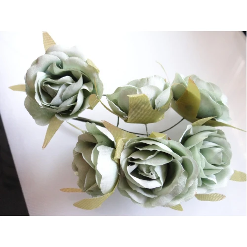 Цветя от текстил на букет текстилни рози