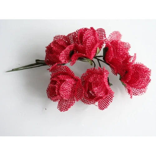 Цветя от текстил на букет текстилни рози