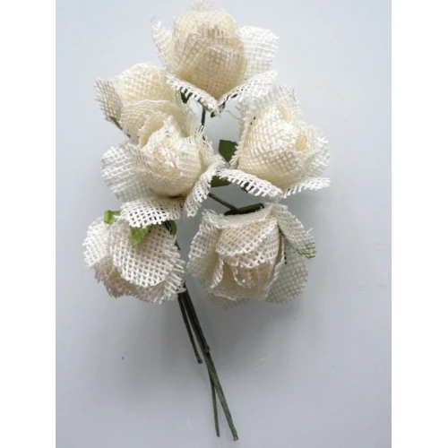 Цветя от текстил на букет текстилни рози