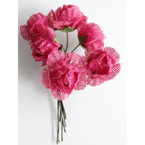 Цветя от текстил на букет текстилни рози