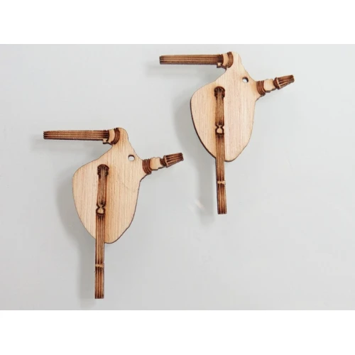 Дървени дървени гайди