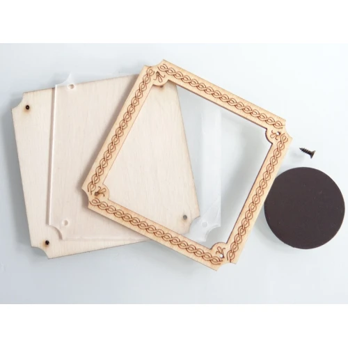 Дървени дървена рамка с магнит