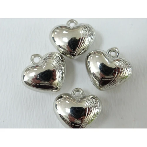 Сърца метализирано сърце - висулка