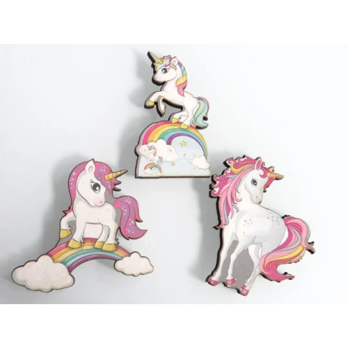 Цветни фигурки дървена плочка