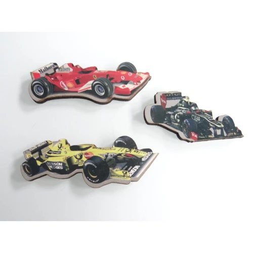 Цветни фигурки дървена плочка