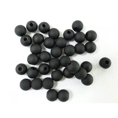 Матирани пластмасови мъниста - мат