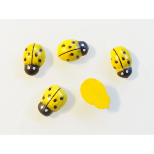 Цветни фигурки дървени калинки