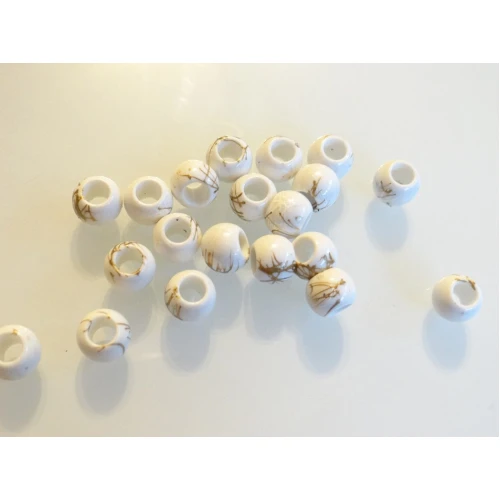 Сребриста и златиста нишка пластмасово топче