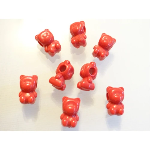 Едноцветни пластмасови мъниста