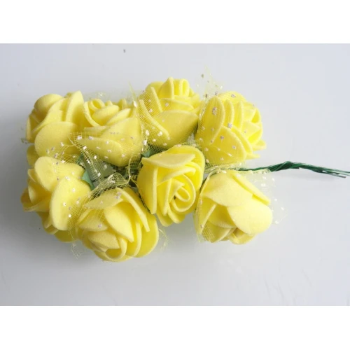 Цветя от фоам гумирани розички