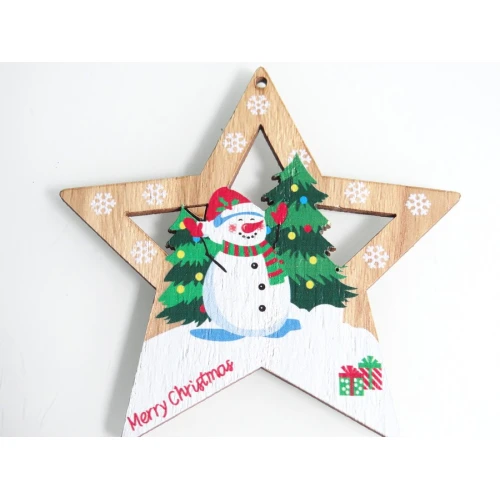 Коледни дървена фигурка - Коледна