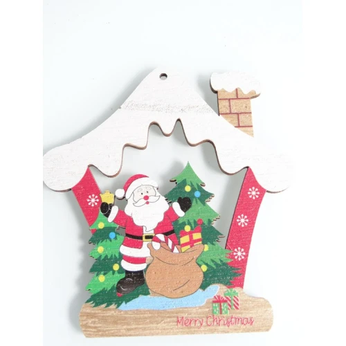 Коледни дървена фигурка - Коледна