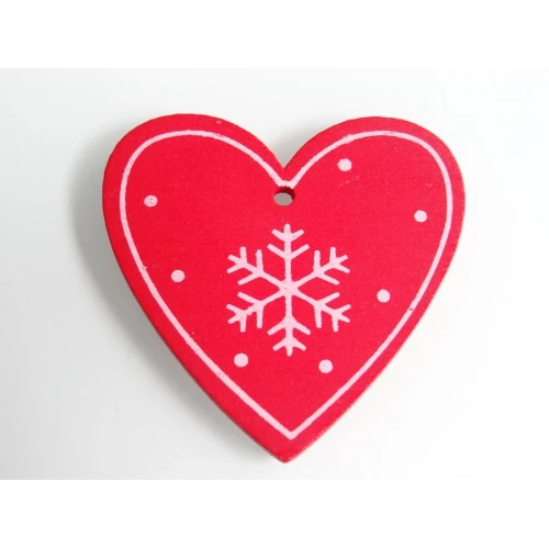 Коледни дървено сърце