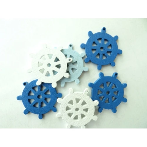 Цветни фигурки дървени рулчета