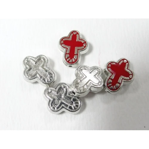 Мъниста метален кръст