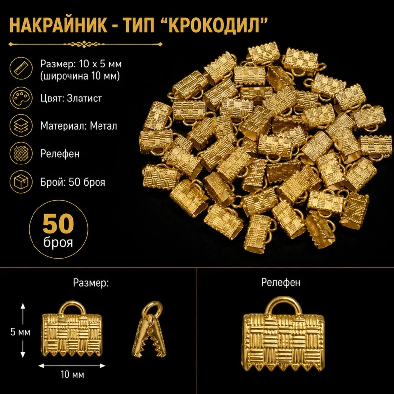 Накрайници метален накрайник