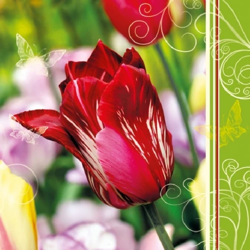 Цветя салфетки - цветя