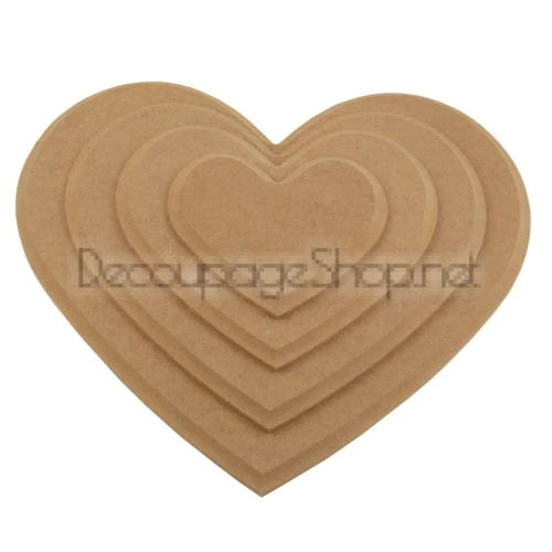 Предмети от mdf MDF комплект пана сърце
