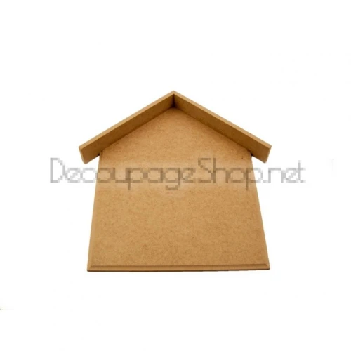 Предмети от mdf MDF къщичка пано