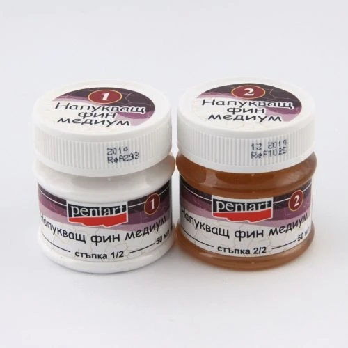 Лакове и краклета напукващ медиум - Pentart