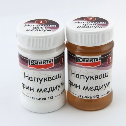 Лакове и краклета напукващ медиум - Pentart